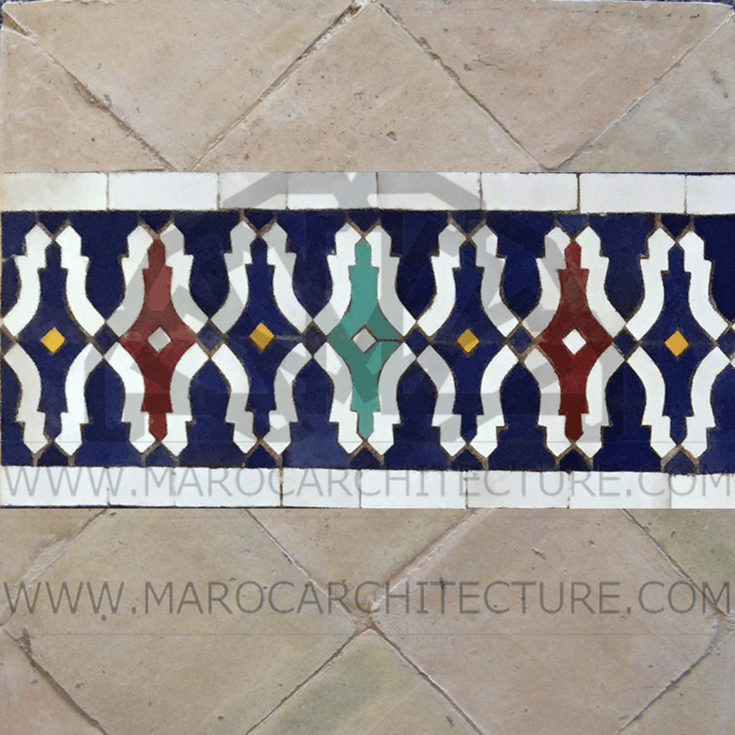 Bordures en mosaïque Moroccan tile collection