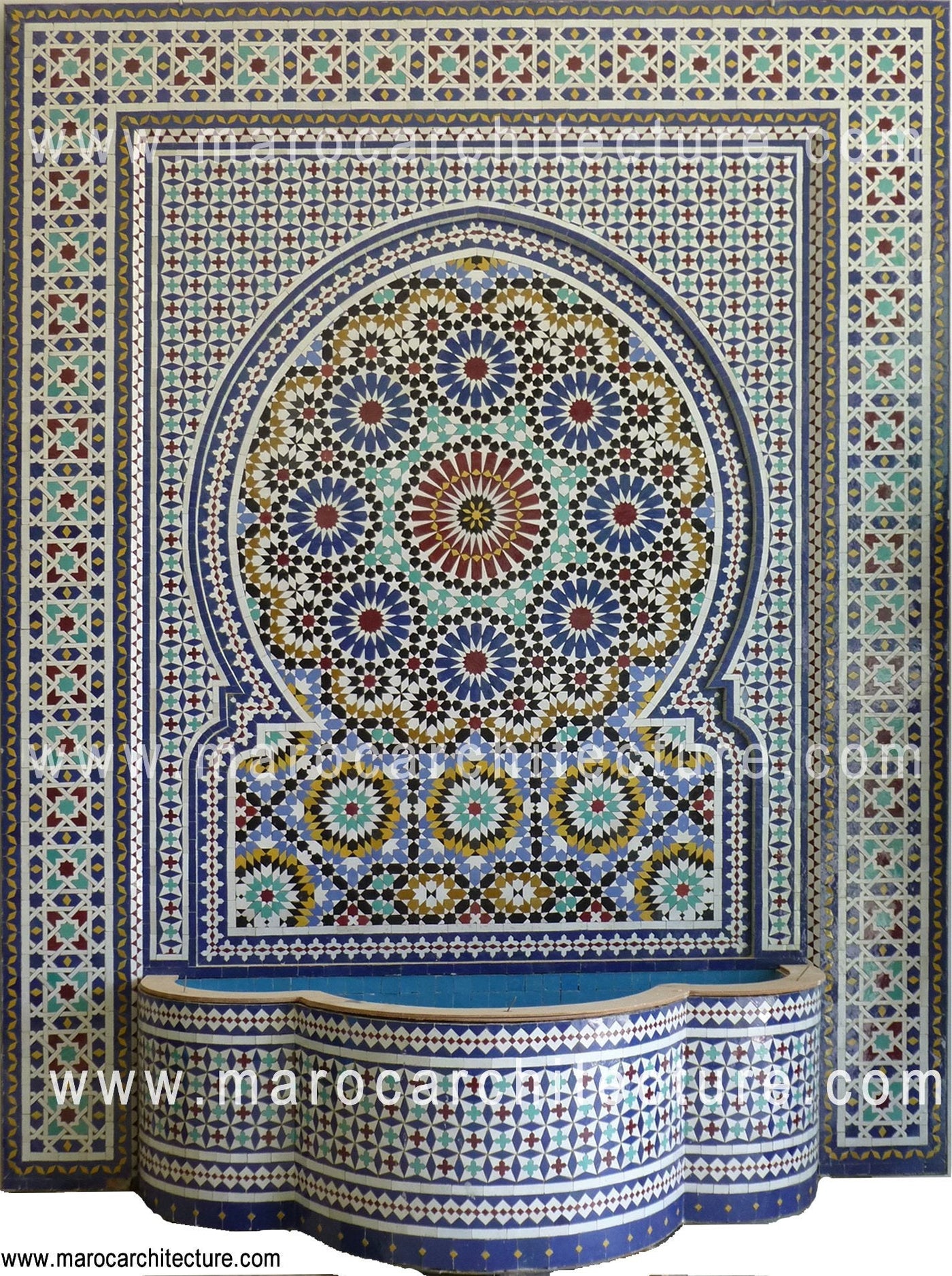 Fontaines murales Moroccan tile collection