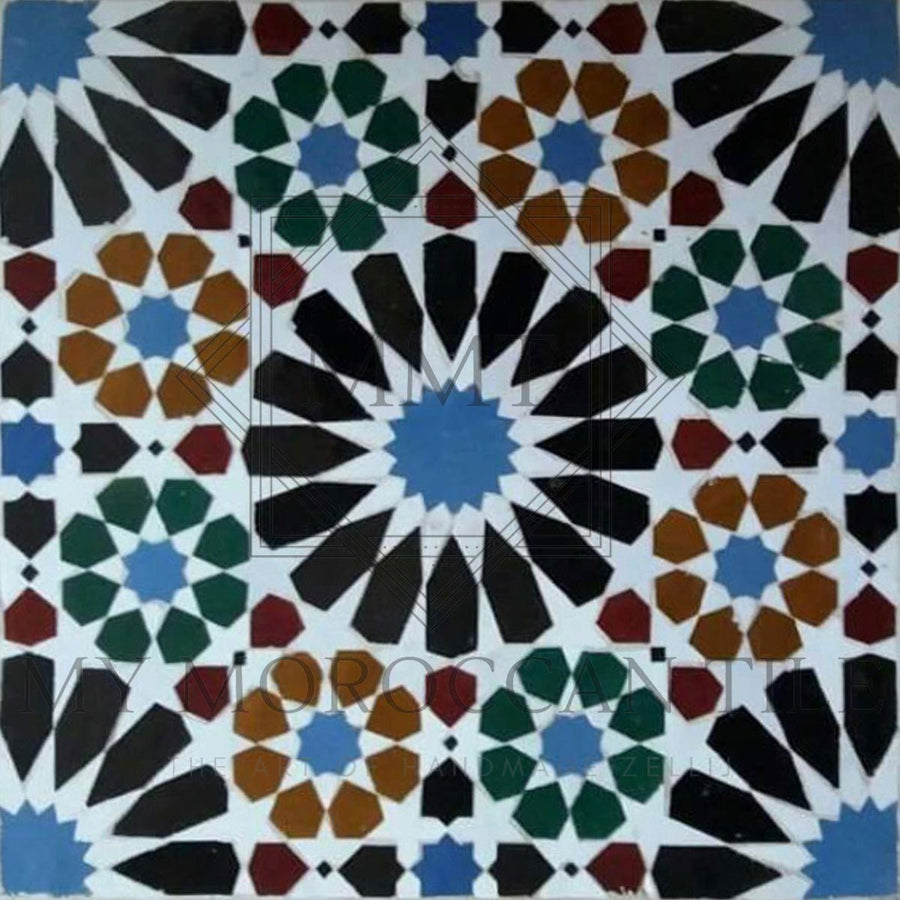 Alhambra Mosaic Tile 16 - 1 - My Moroccan Tile