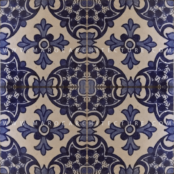 Hand painted Moroccan tile – 17119 - My Moroccan Tile