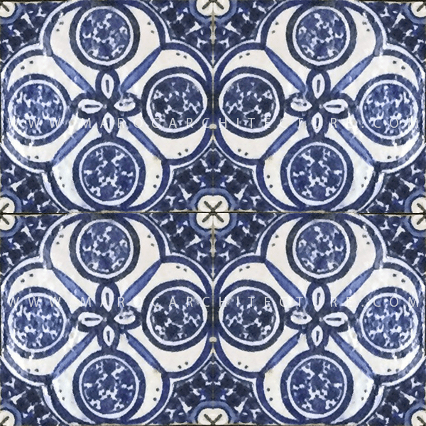 Hand painted Moroccan tile – 17125 - My Moroccan Tile