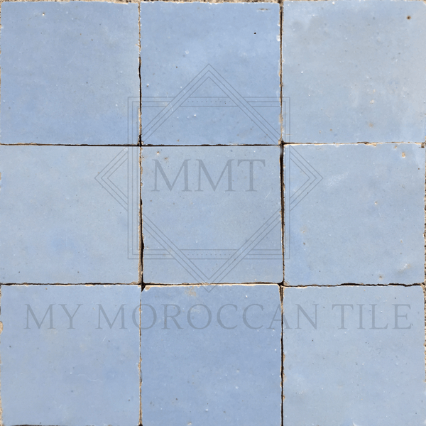 Sky Blue Moroccan Zellige Tile - My Moroccan Tile