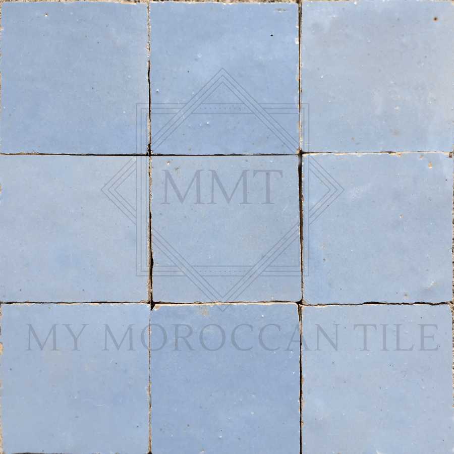 Sky Blue Moroccan Zellige Tile - My Moroccan Tile