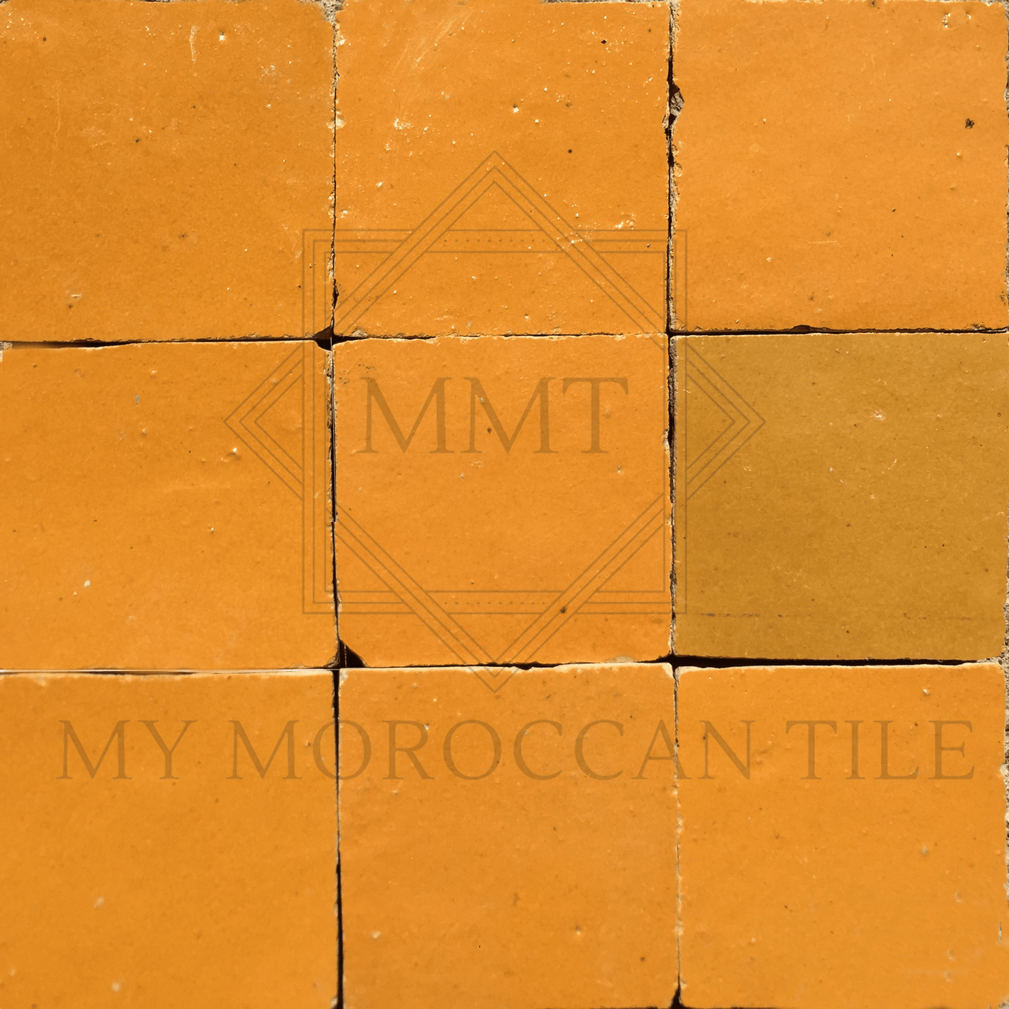 Tangerine Moroccan Zellige Tile - My Moroccan Tile