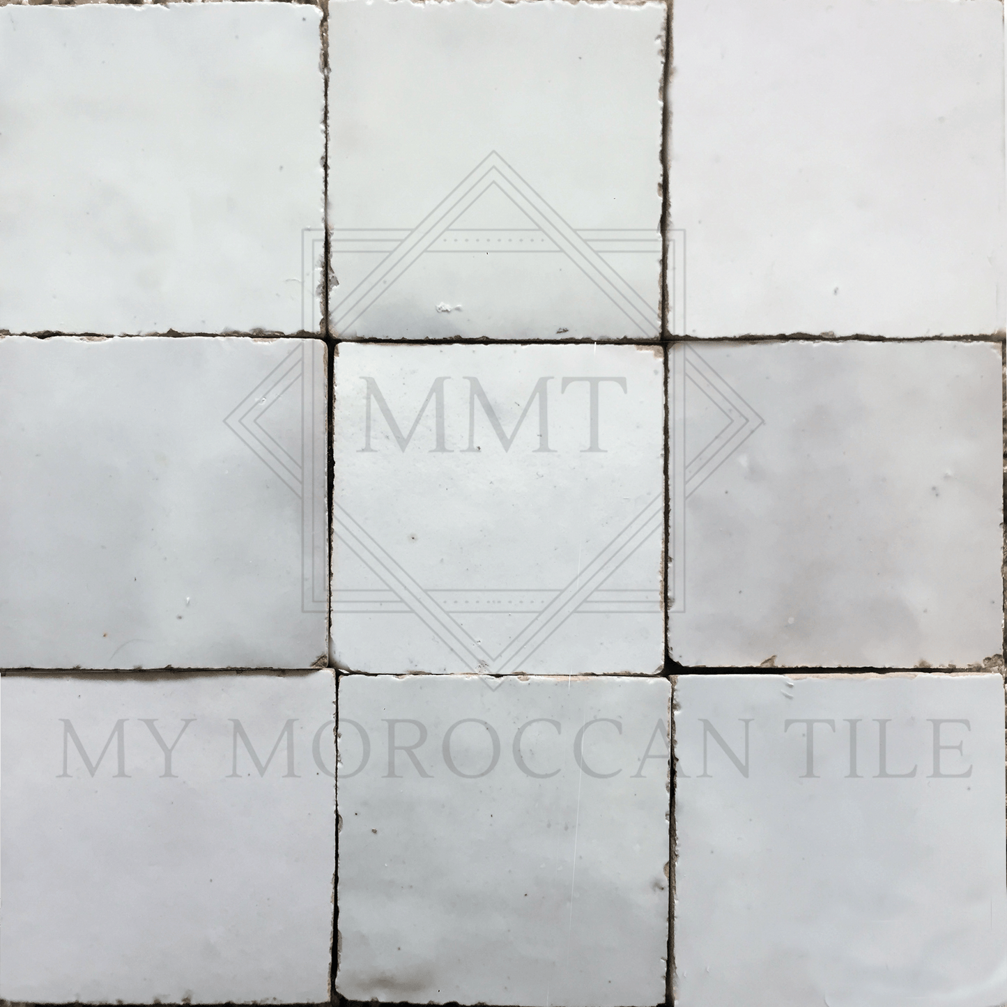 White Moroccan Zellige Tile - My Moroccan Tile